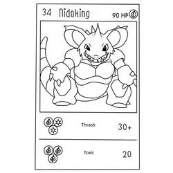 Coloriage Carte Pokémon Nidoking