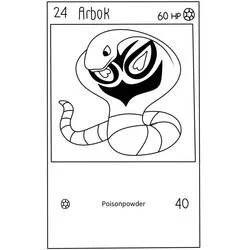 Coloriage Carte Pokémon Arbok