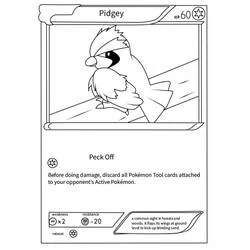 Coloriage Carte Pokémon Roucool