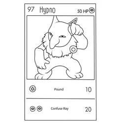 Coloriage Carte Pokémon Hypnomade