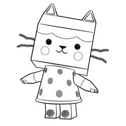 Coloriage Baby Box, le personnage chat