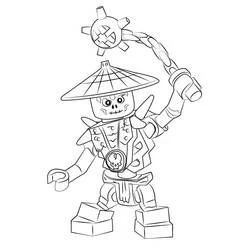 Coloriage Frakjaw brandissant son arme à chaîne