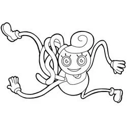 Coloriage Mommy Long Legs aux bras étirés Coloriage Mommy Long Legs aux bras étirés