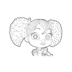 Coloriage Poppy Playtime poupée aux couettes bouclées Coloriage Poppy Playtime poupée aux couettes bouclées
