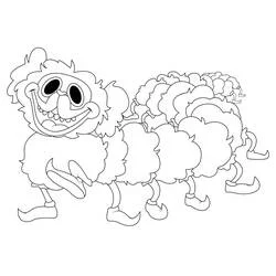 Coloriage PJ Pug-a-Pillar marchant avec son corps segmenté et duveteux Coloriage PJ Pug-a-Pillar marchant avec son corps segmenté et duveteux