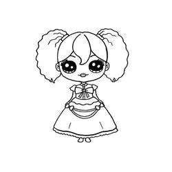 Coloriage Poppy Playtime poupée aux couettes bouclées Coloriage Poppy Playtime poupée aux couettes bouclées