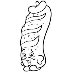 Coloriage Slick Breadstick Shopkins
