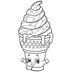 Coloriage Ice Cream Dream personnage Shopkins