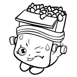 Coloriage Breaky Crunch la boîte de céréales souriante