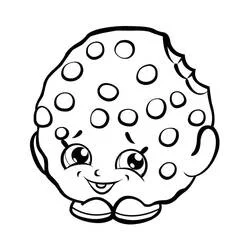 Coloriage Kooky Cookie souriante