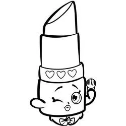 Coloriage Lippy Lips avec un clin d'œil malicieux