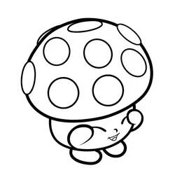Coloriage Miss Mushy Moo le champignon souriant
