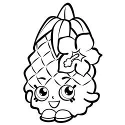 Coloriage Ananas Crush souriante