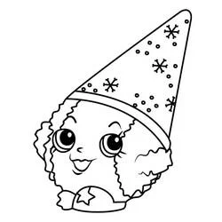 Coloriage Snow Crush avec son bonnet à flocons