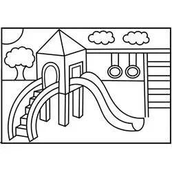 Toboggan - Coloriages gratuits à imprimer