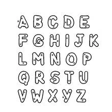 Coloriage Lettres de l'alphabet de A à Z