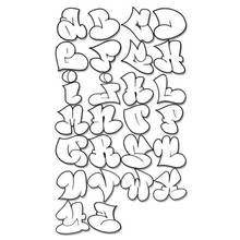 Coloriage Alphabet complet en lettres graffiti