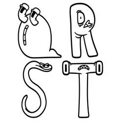 Alphabet Lore - Coloriages gratuits à imprimer