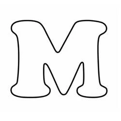 Coloriage Lettre M simple