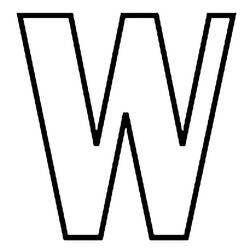 Lettre W - Coloriages gratuits à imprimer