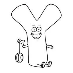 Lettre Y - Coloriages gratuits à imprimer