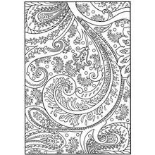 Coloriage Mandala à motifs paisley