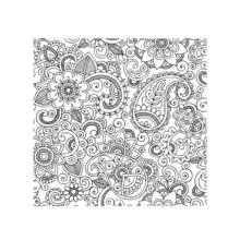 Coloriage Motifs cachemire et fleurs en mandala