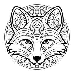 Mandala Renard - Coloriages gratuits à imprimer