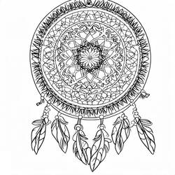 Coloriage Mandalas Attrape-rêves #190167 à imprimer et colorier