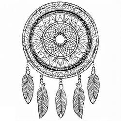 Coloriage Mandalas Attrape-rêves #190168 à imprimer et colorier