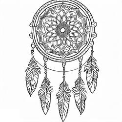 Coloriage Mandalas Attrape-rêves #190172 à imprimer et colorier