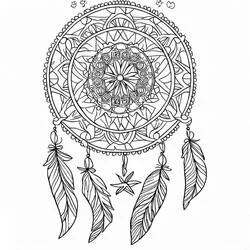 Mandalas Attrape-rêves - Coloriages gratuits à imprimer