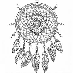 Coloriage Mandalas Attrape-rêves #190181 à imprimer et colorier