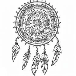 Coloriage Mandalas Attrape-rêves #190182 à imprimer et colorier