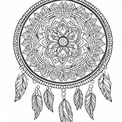 Coloriage Mandalas Attrape-rêves #190183 à imprimer et colorier
