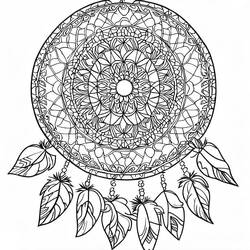 Coloriage Mandalas Attrape-rêves #190187 à imprimer et colorier