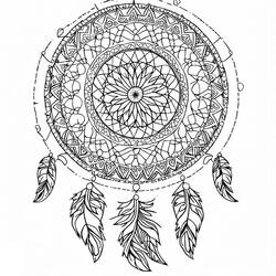 Coloriage Mandalas Attrape-rêves #190189 à imprimer et colorier