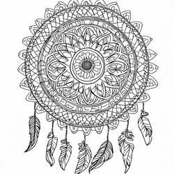 Coloriage Mandalas Attrape-rêves #190193 à imprimer et colorier