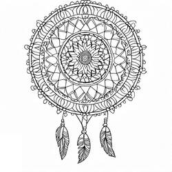 Coloriage Mandalas Attrape-rêves #190194 à imprimer et colorier