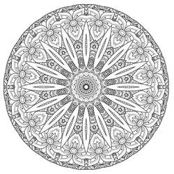 Coloriage Mandalas Difficile #209903 à imprimer et colorier Coloriage Mandalas Difficile #209903 à imprimer et colorier