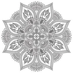 Coloriage Mandalas Difficile #209908 à imprimer et colorier Coloriage Mandalas Difficile #209908 à imprimer et colorier