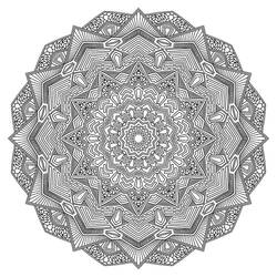 Coloriage Mandalas Difficile #209914 à imprimer et colorier Coloriage Mandalas Difficile #209914 à imprimer et colorier