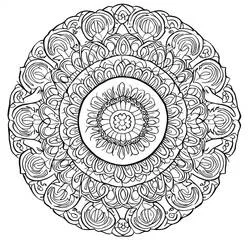 Coloriage Mandalas Difficile #209919 à imprimer et colorier Coloriage Mandalas Difficile #209919 à imprimer et colorier