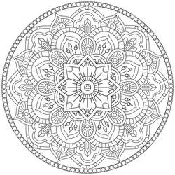 Coloriage Mandalas Difficile #209930 à imprimer et colorier Coloriage Mandalas Difficile #209930 à imprimer et colorier
