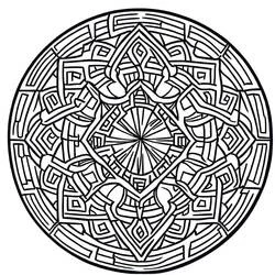 Coloriage Mandalas Difficile #209932 à imprimer et colorier Coloriage Mandalas Difficile #209932 à imprimer et colorier