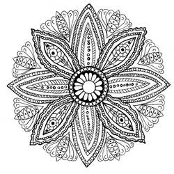 Coloriage Mandalas Difficile #209937 à imprimer et colorier Coloriage Mandalas Difficile #209937 à imprimer et colorier
