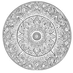 Coloriage Mandalas Difficile #209942 à imprimer et colorier Coloriage Mandalas Difficile #209942 à imprimer et colorier