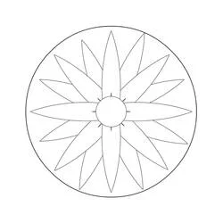 Coloriage Mandalas Faciles #175426 à imprimer et colorier