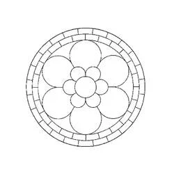 Coloriage Mandalas Faciles #175428 à imprimer et colorier