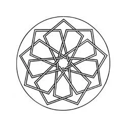 Coloriage Mandalas Faciles #175431 à imprimer et colorier